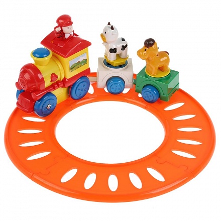 Музыкальная игрушка - Развивающий паровозик, 20 веселых песен, потешек, железная дорога, сортер )